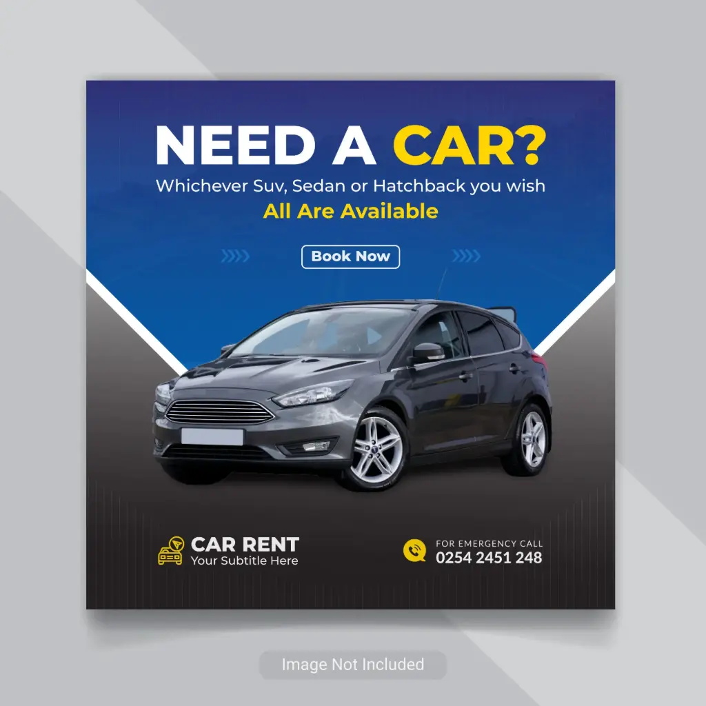 Coches plantilla banner