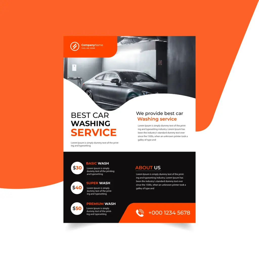 Car Wash Flyer Design