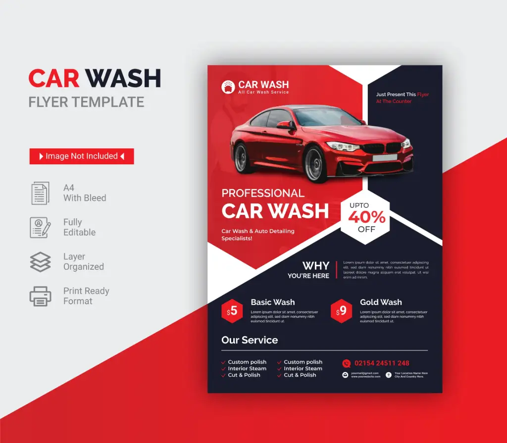 Car Wash Flyer Template