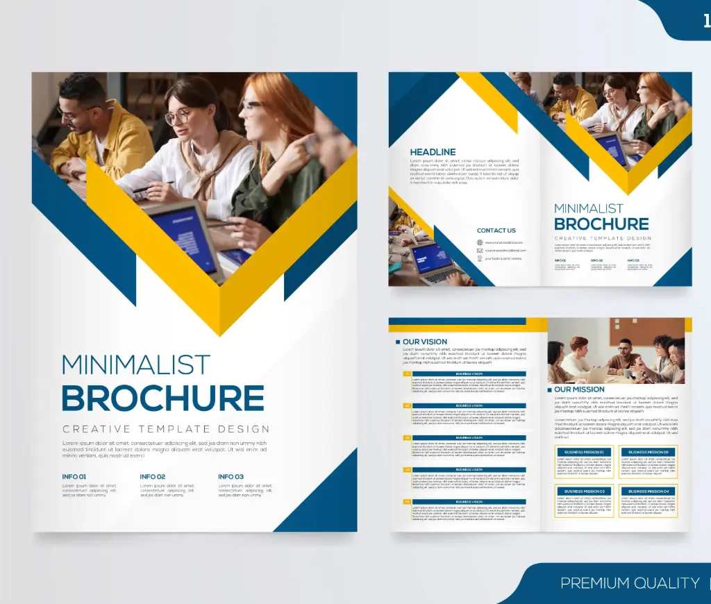 Minimalist brochure