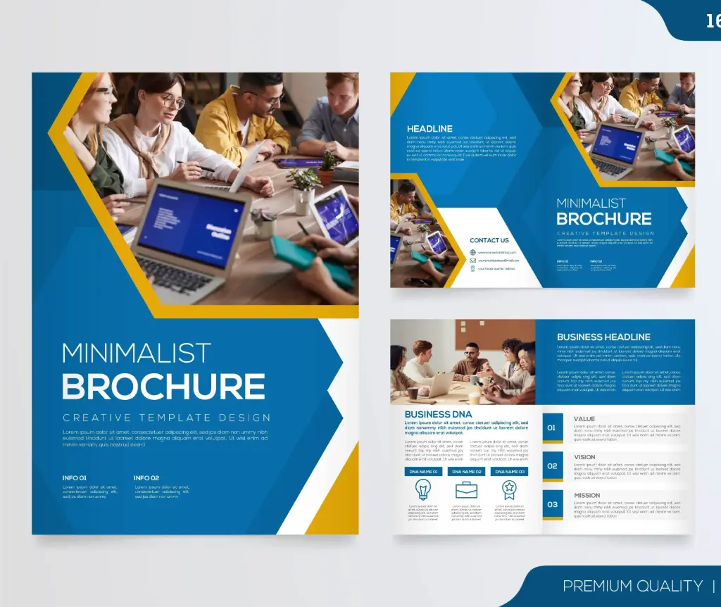 minimalist brochure creative temlate