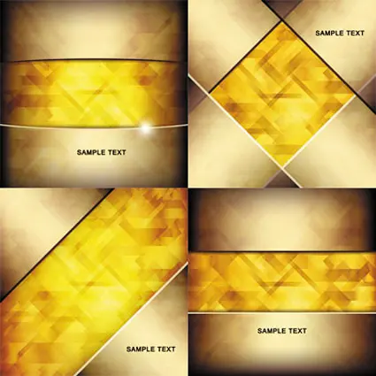 Abstract Golden Back