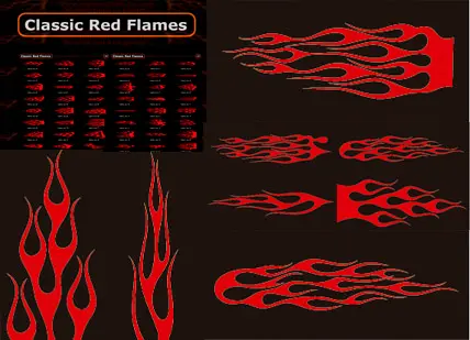 Classic Red Flames