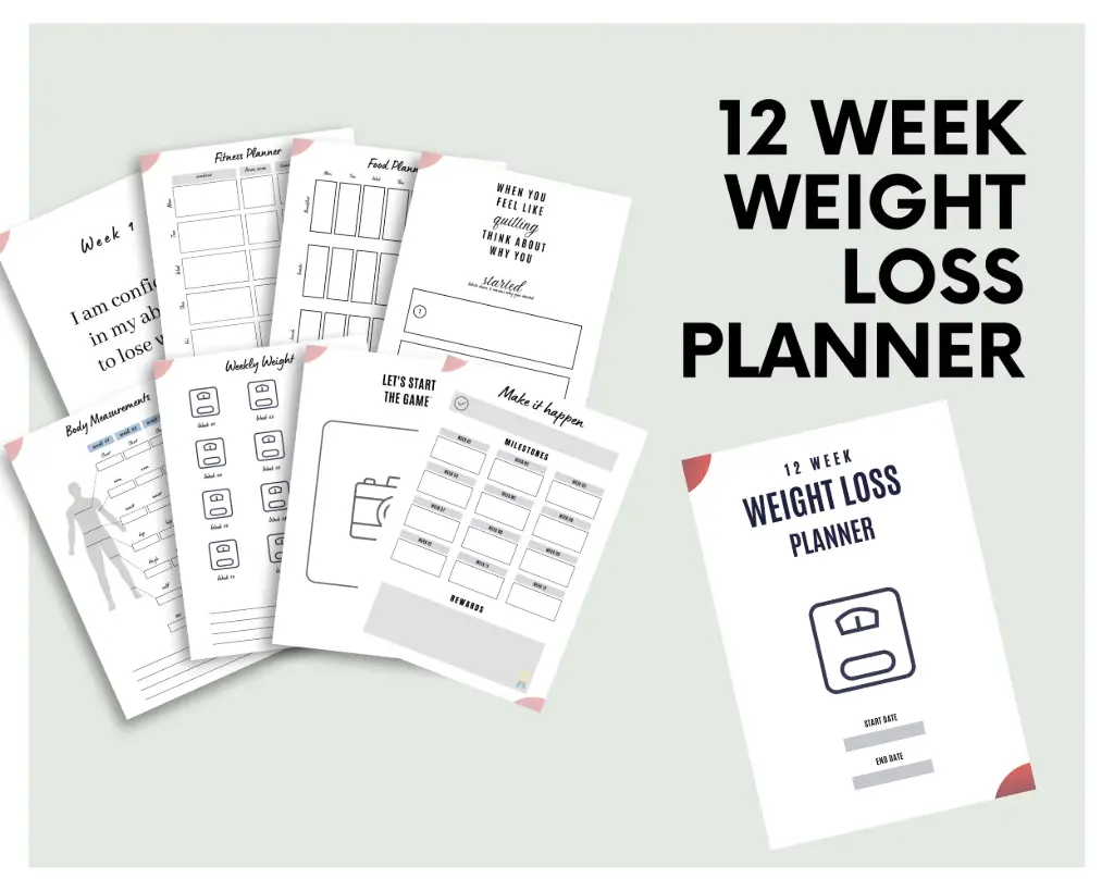 12 Week Weight Loss Planner