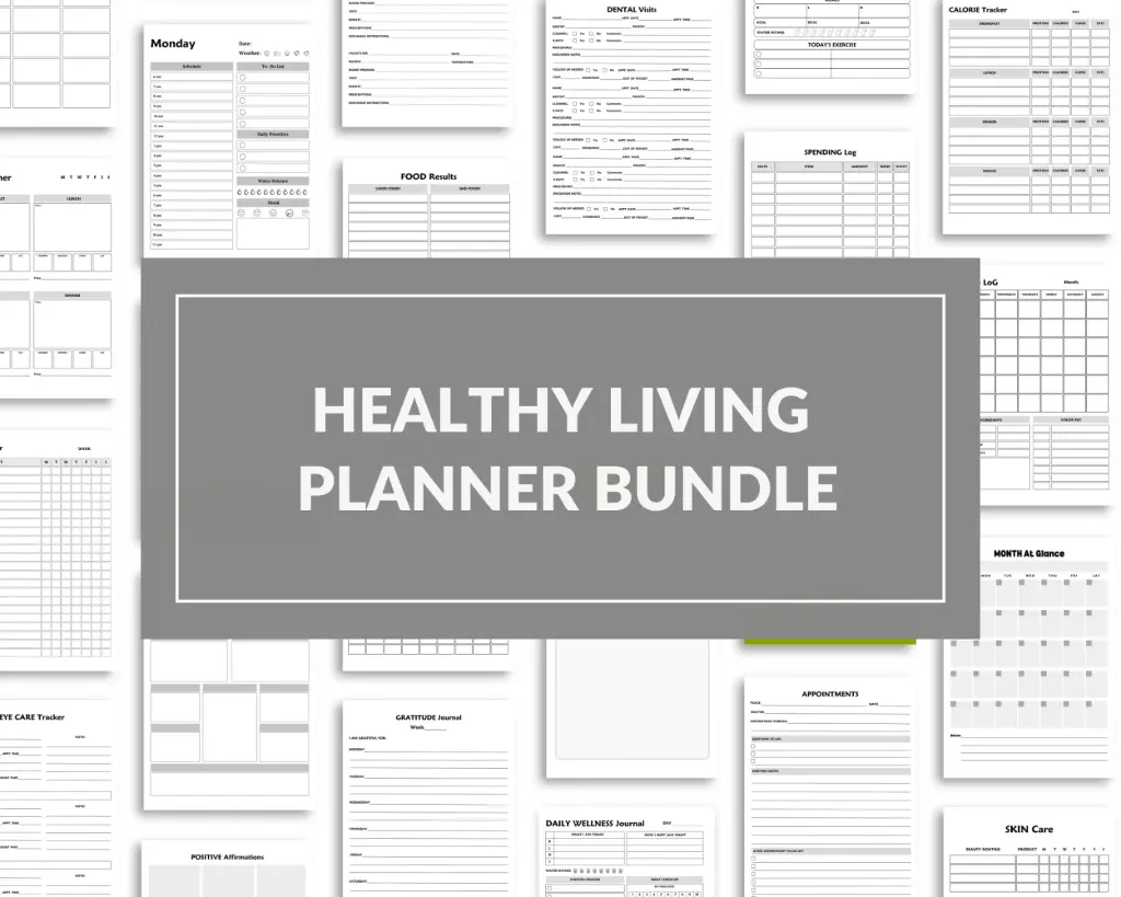 Healthy Living Planner Bundle
