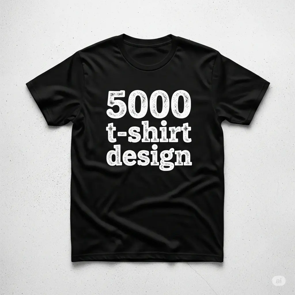 5000 T-shirt design prompts
