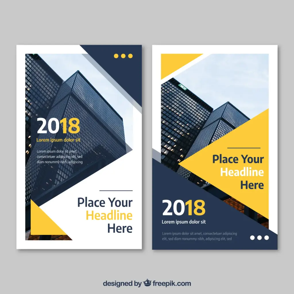Yellow business flyer