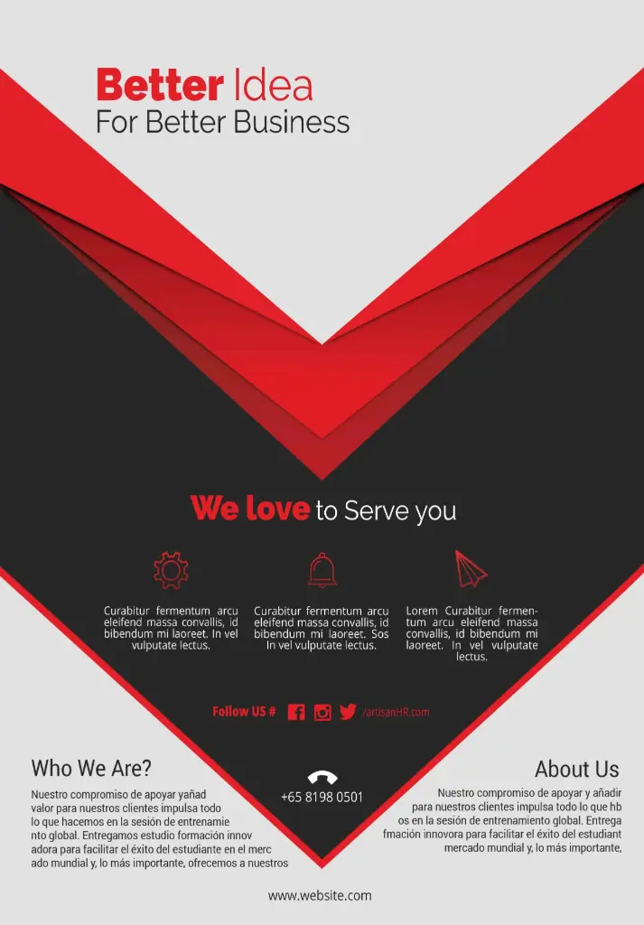 elements business flyer 3 COLORS