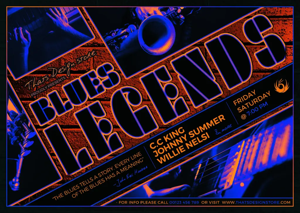 Blues legends flyer