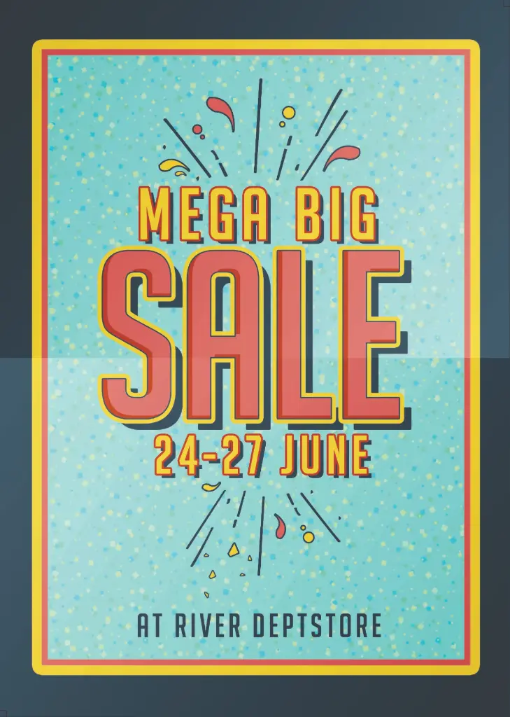 Big sale promotion poster