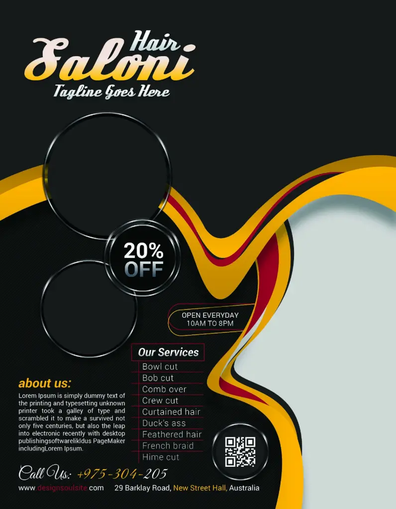 Beauty salon flyer