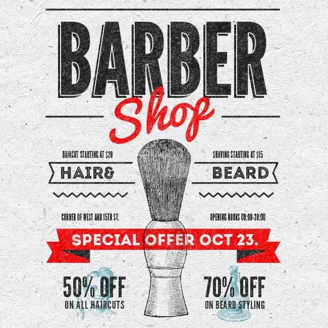 Barber shop poster