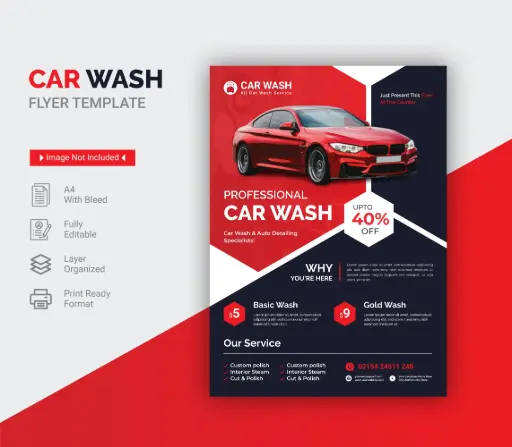 Car Wash Flyer Template
