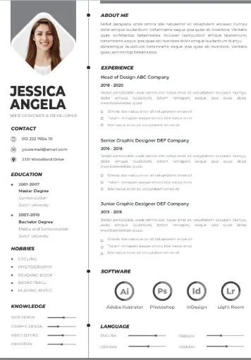 Professional CV Resume Template 3
