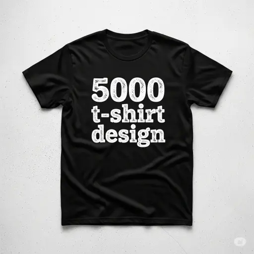 5000 T-shirt design prompts